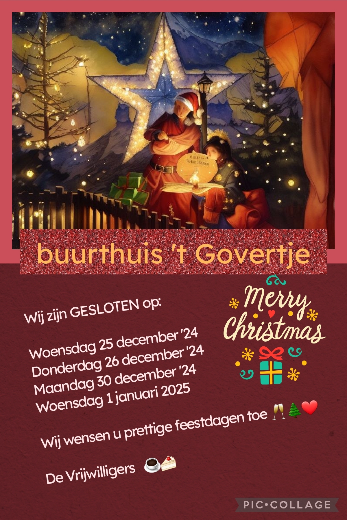 Wij zijn gesloten op 25 december '24